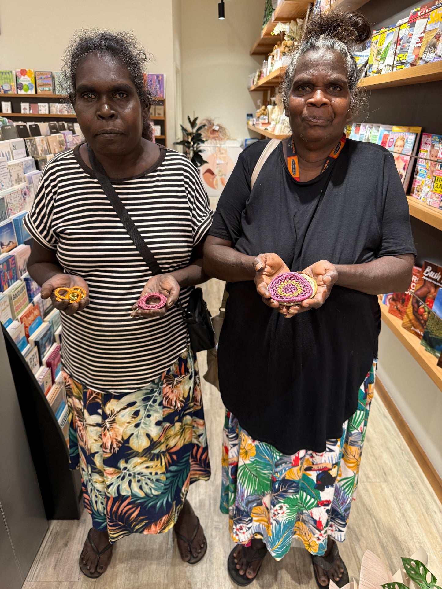 Woven Pandanus Earrings 70mm - Linda Garnarradj