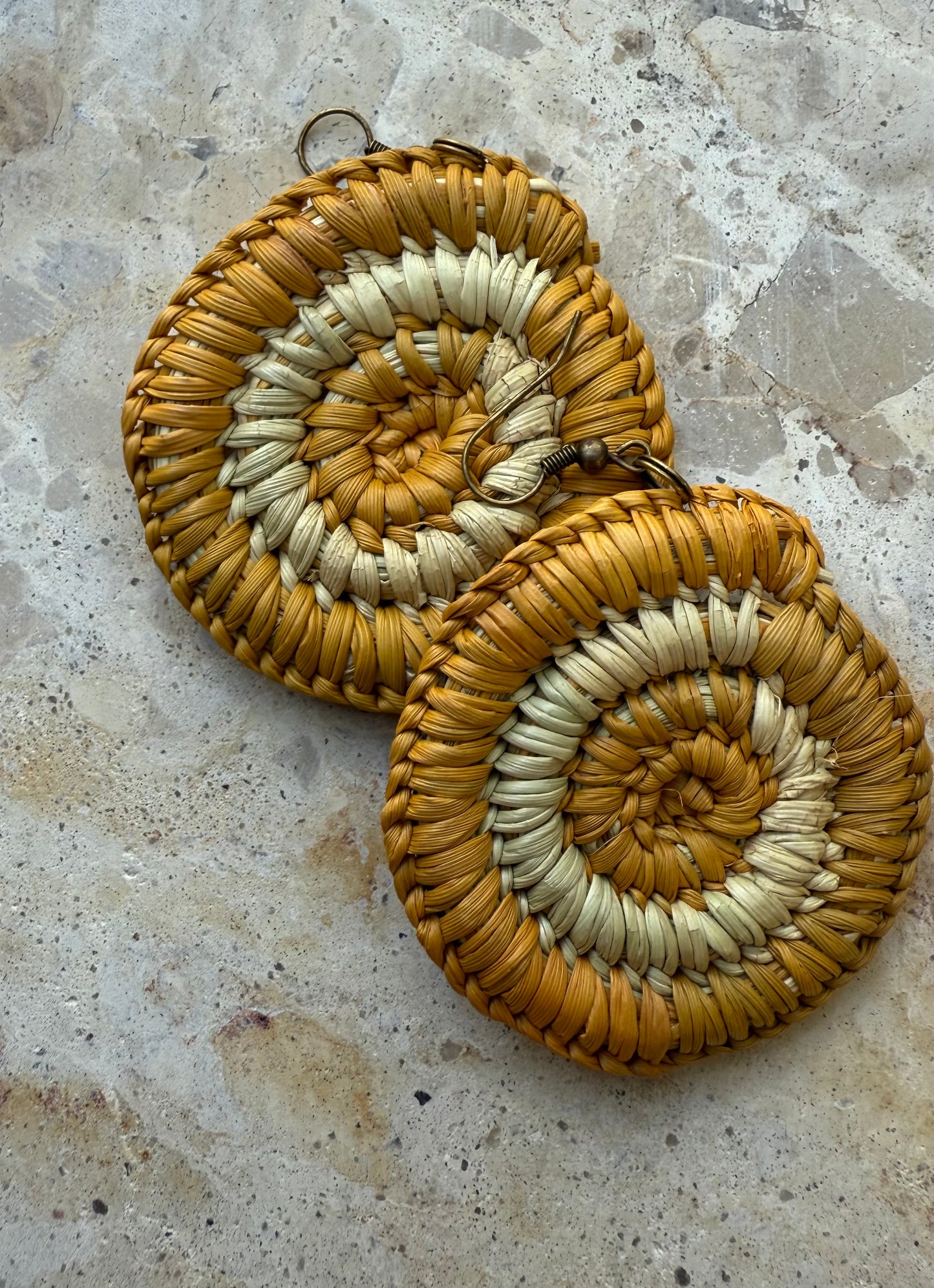 Traditional Hand Woven Pandanus Earrings- Robyn Nabegeyo