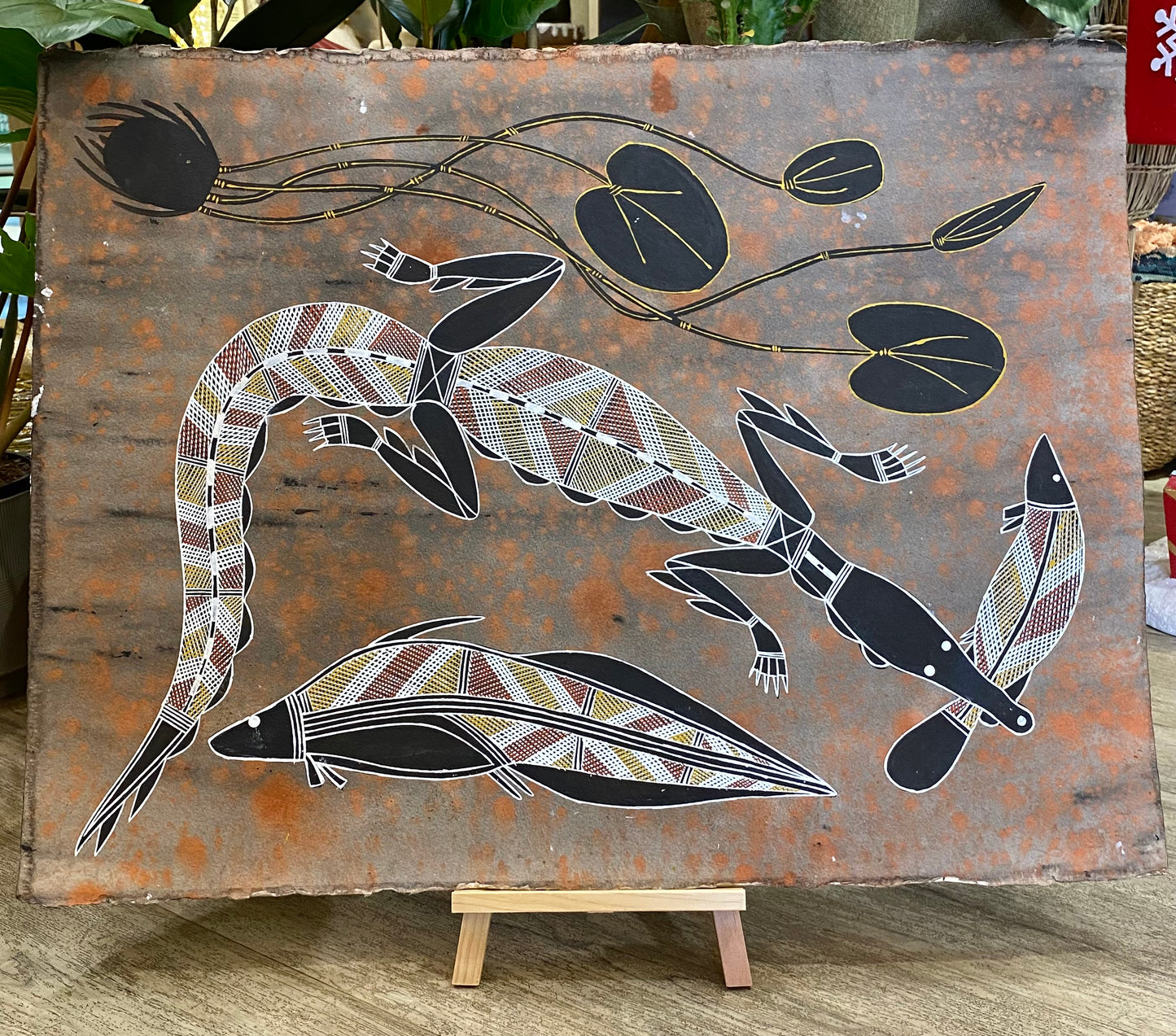 'Crocodile Hunting Barramundi' - Anita Nabegeyo
