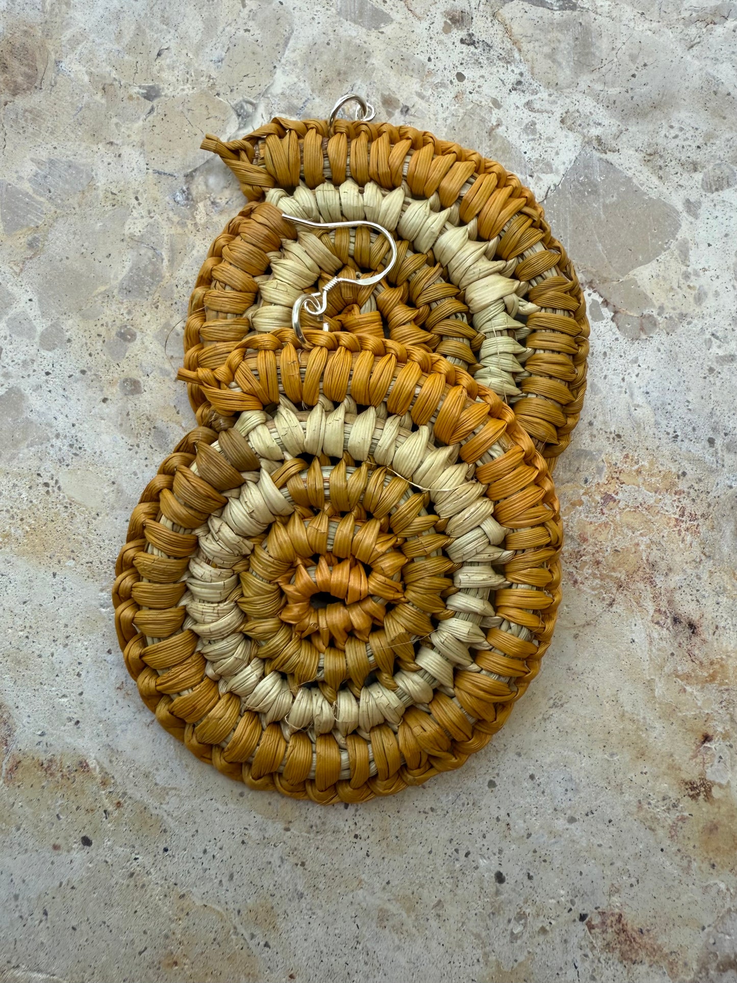 Traditional Hand Woven Pandanus Earrings- Robyn Nabegeyo
