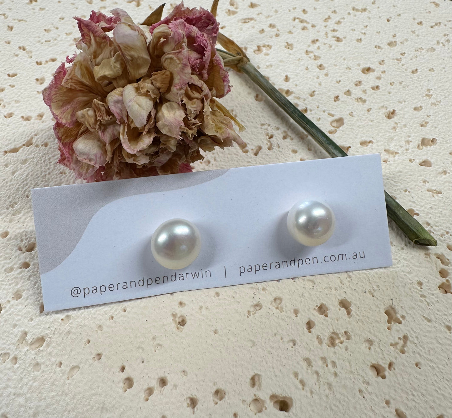 Large Freshwater Pearl Studs