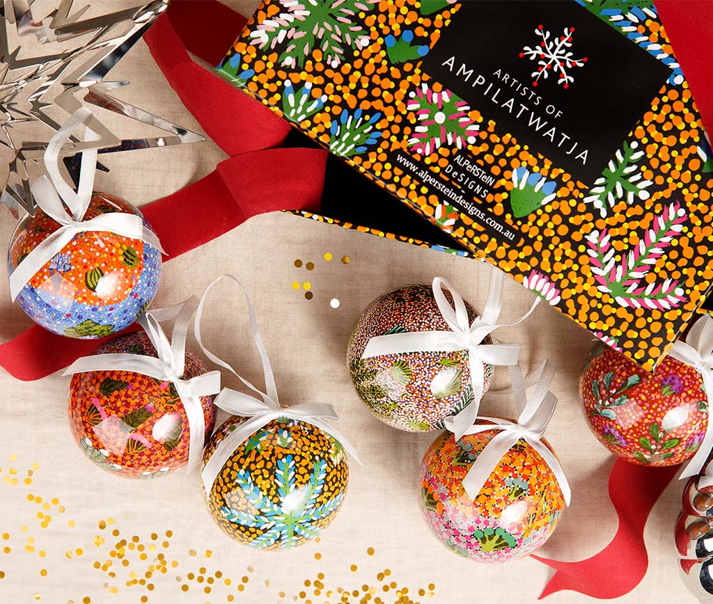Christmas Baubles 6pk Indigenous Designed