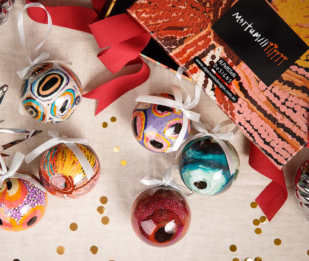 Christmas Baubles 6pk Indigenous Designed
