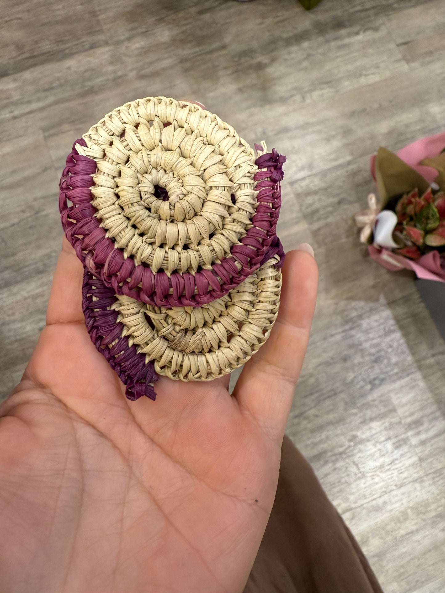 Woven Pandanus Earrings - Bernadette Namarnyilk