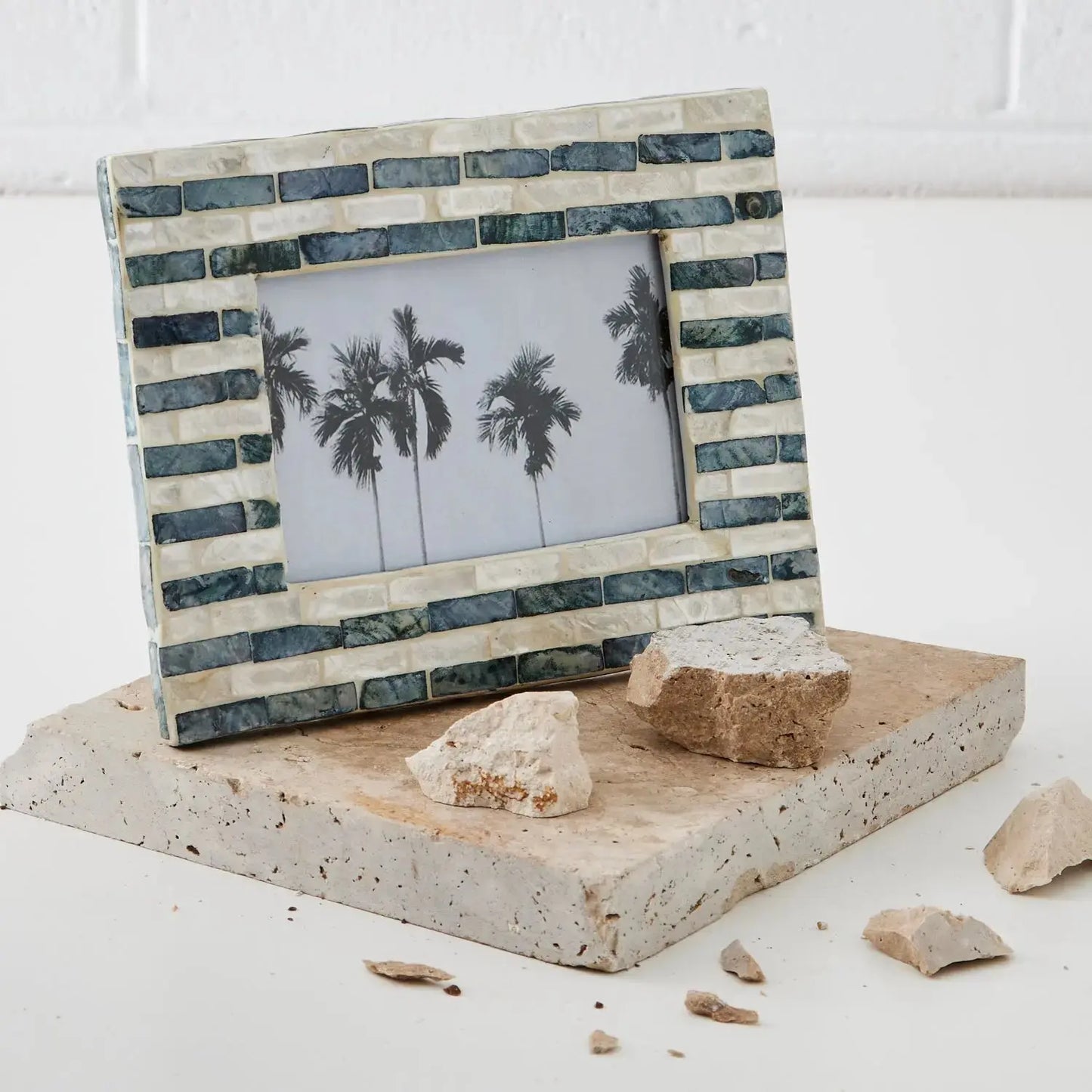 Nya Inlay 4x6” Frame Navy / Ivory