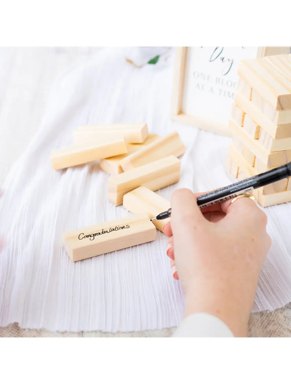 Wedding Signature Jumbling Tower