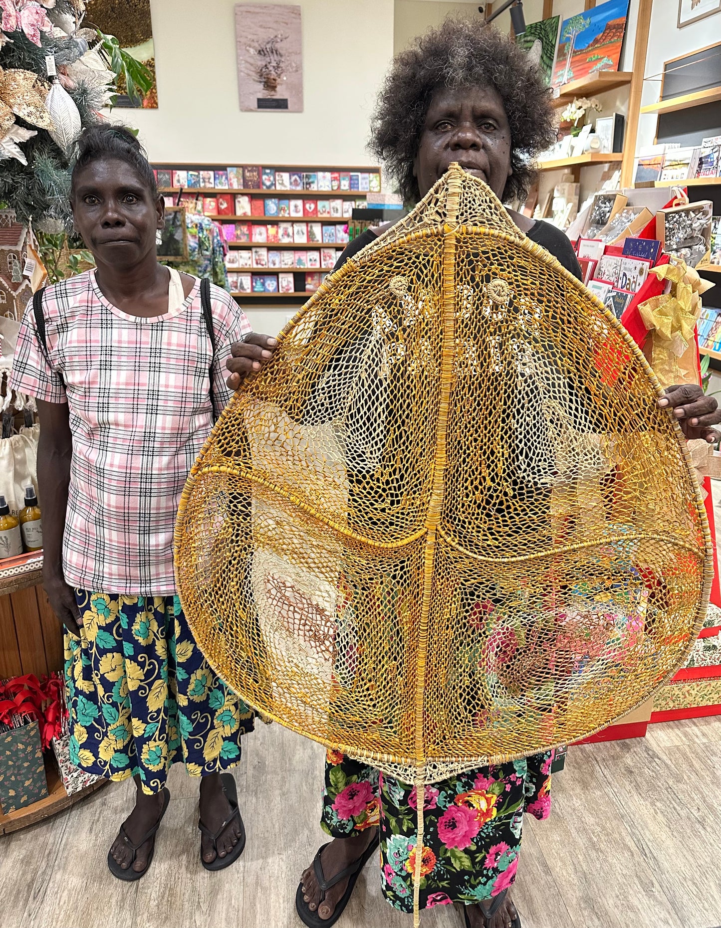 Hand Woven Pandanus Stingray Wall Hang - Robyn Nabegeyo