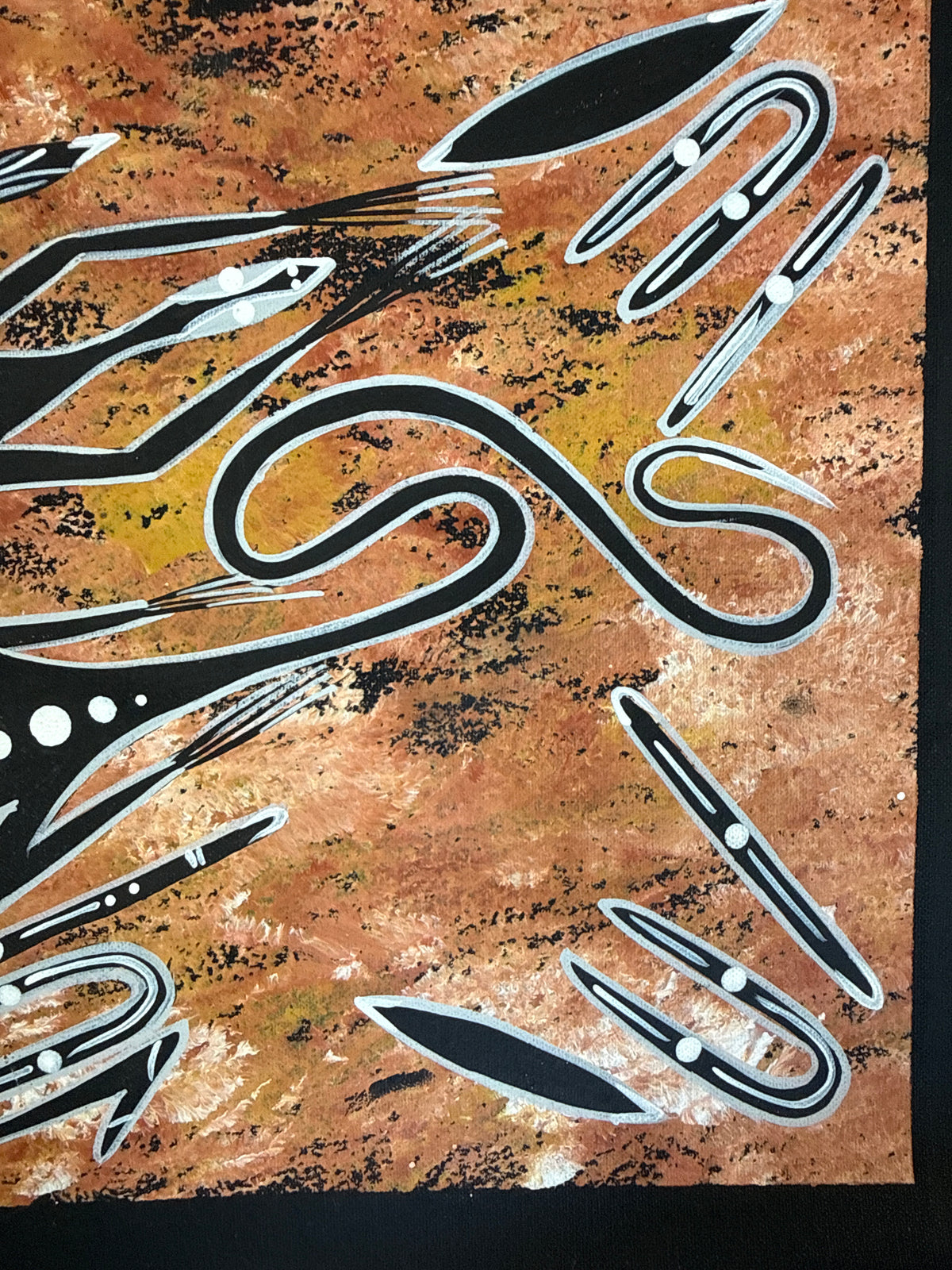 ‘Men and Women Sitting Around Campfire’ - June Sultan Napanga