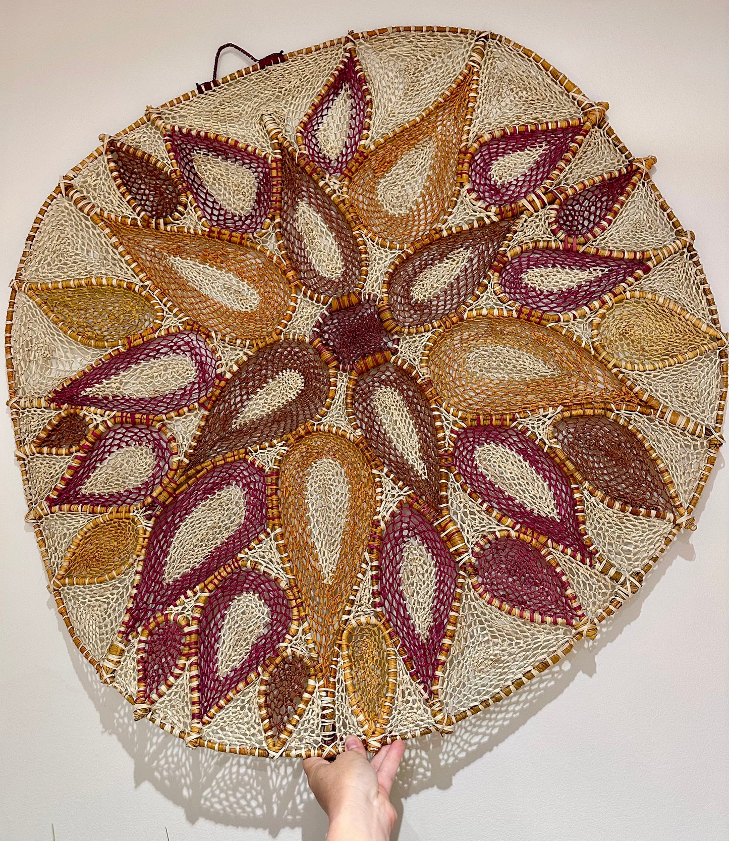 Traditional Hand Woven Pandanus Wall Hang - Robyn Nabegeyo