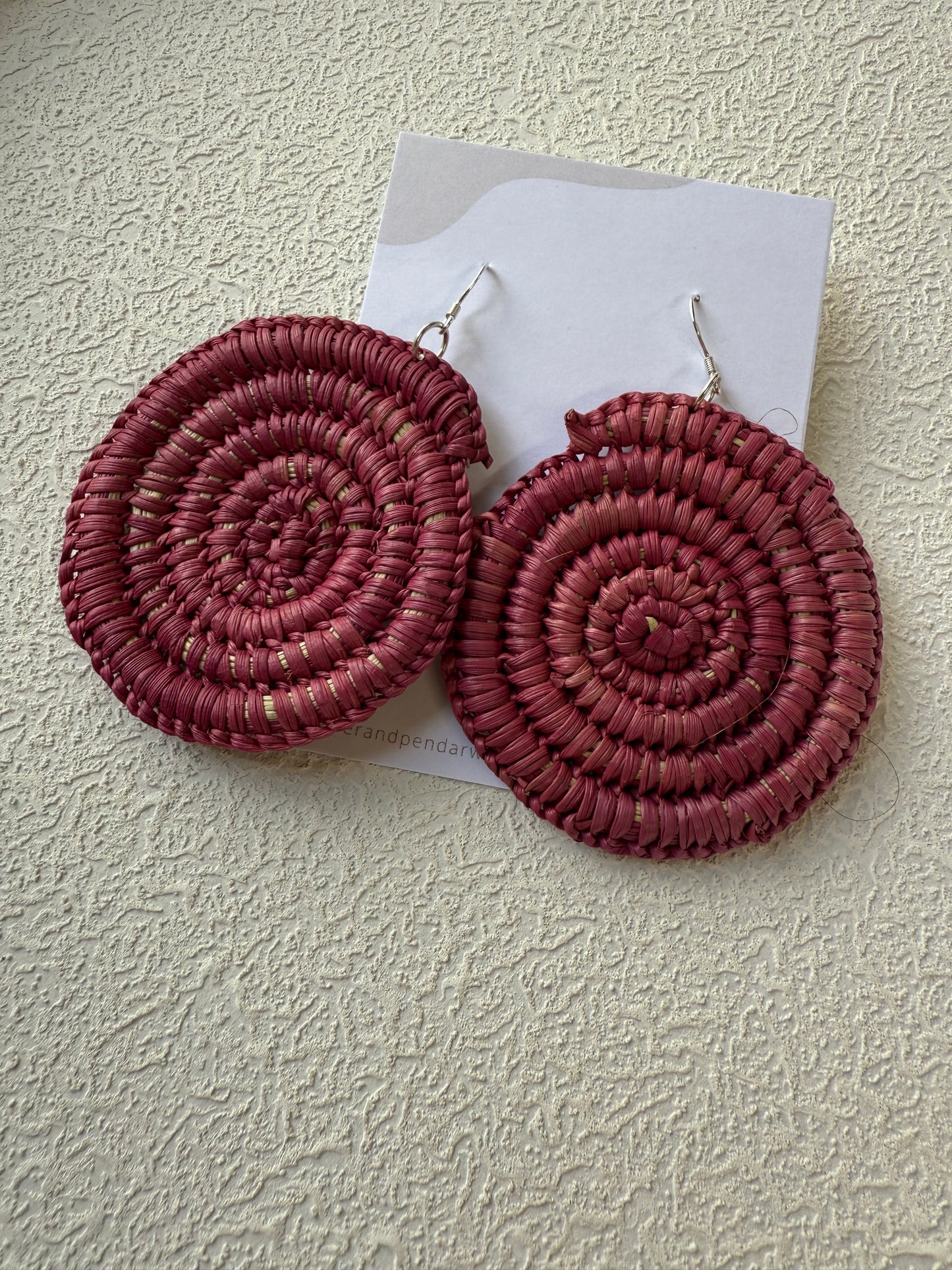 Traditional Hand Woven Pandanus Earrings- Robyn Nabegeyo