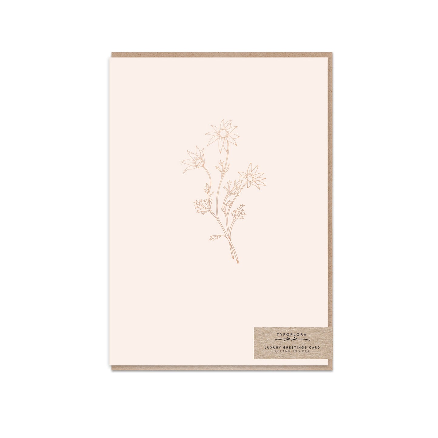 Typoflora Luxury Greeting Card