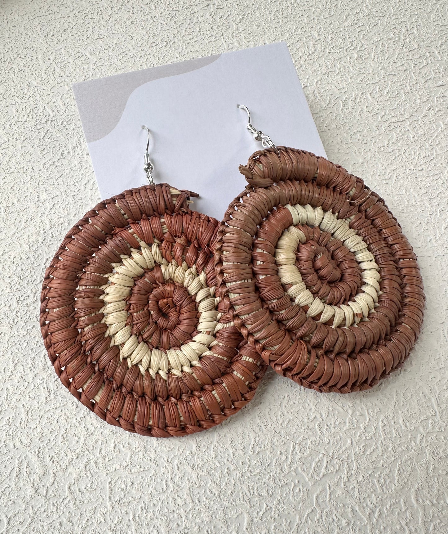 Traditional Hand Woven Pandanus Earrings- Robyn Nabegeyo