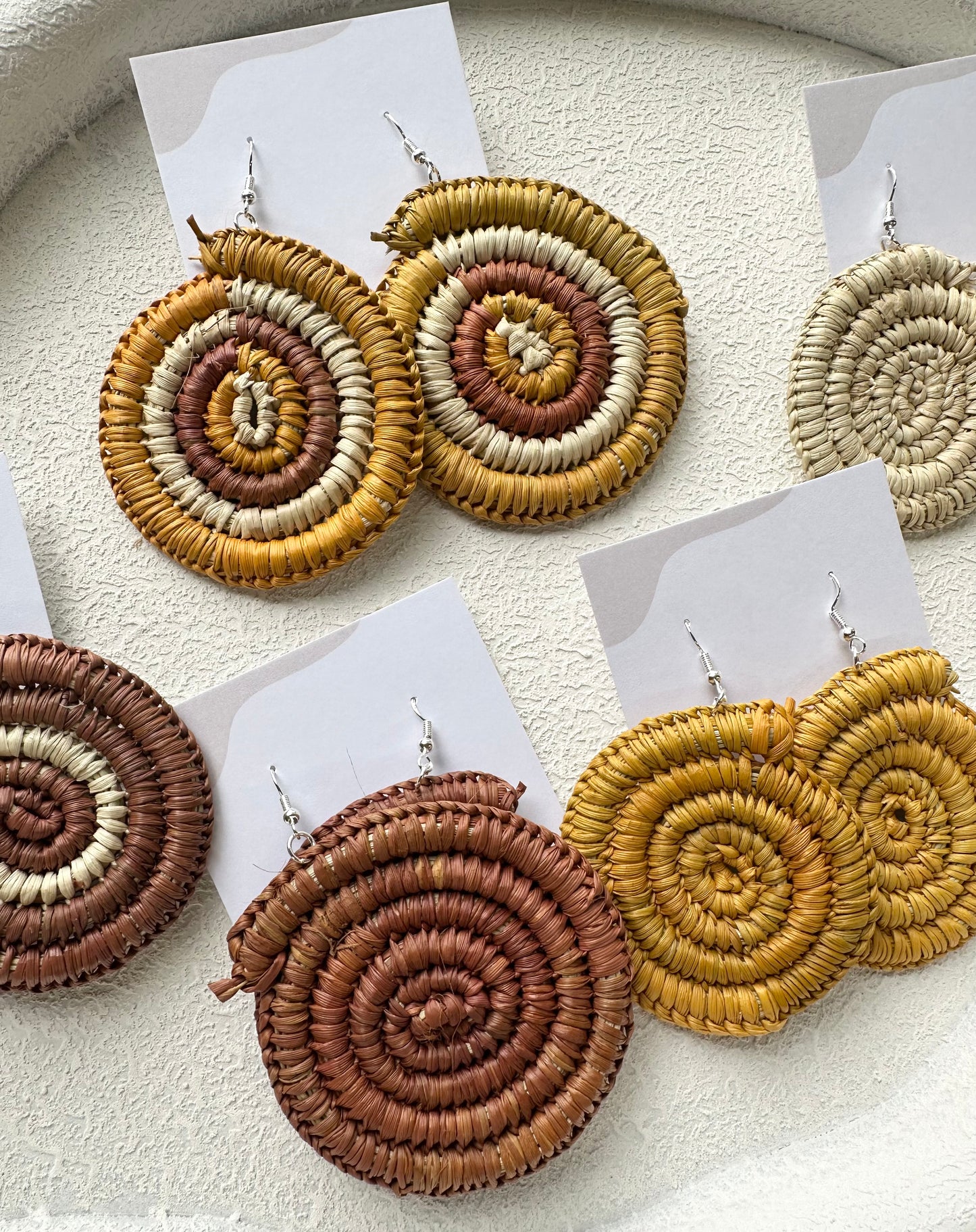 Traditional Hand Woven Pandanus Earrings- Robyn Nabegeyo