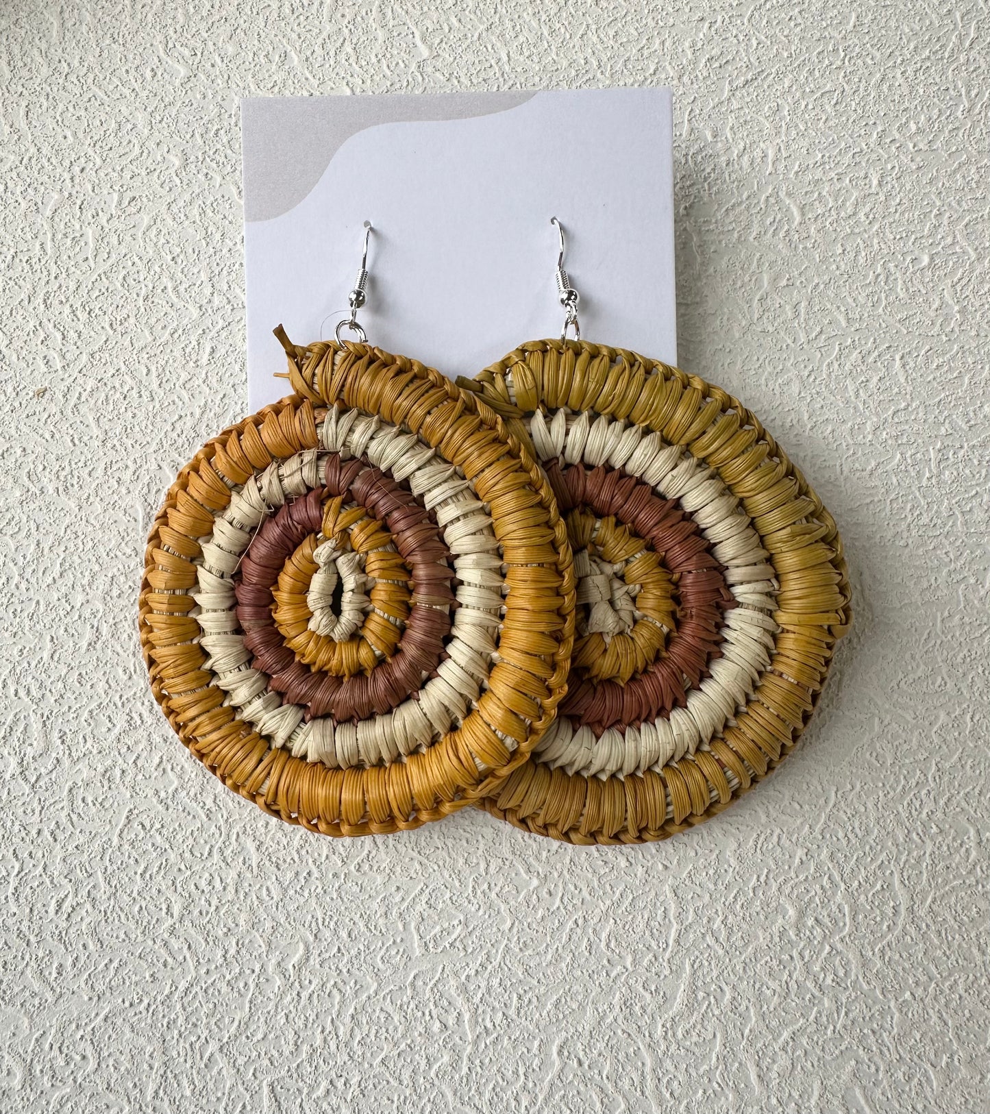 Traditional Hand Woven Pandanus Earrings- Robyn Nabegeyo