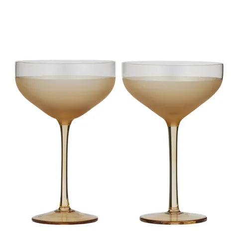 Hudson Coupe Glasses Amber / Clear