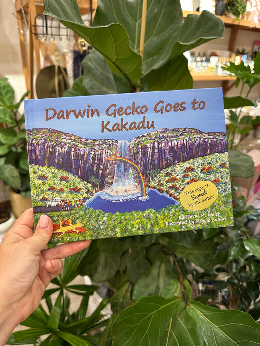 'Darwin Gecko Goes to Kakadu' Hard Cover Book - Reggie Sultan & David M. Welch