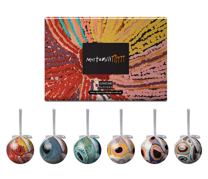 Christmas Baubles 6pk Indigenous Designed
