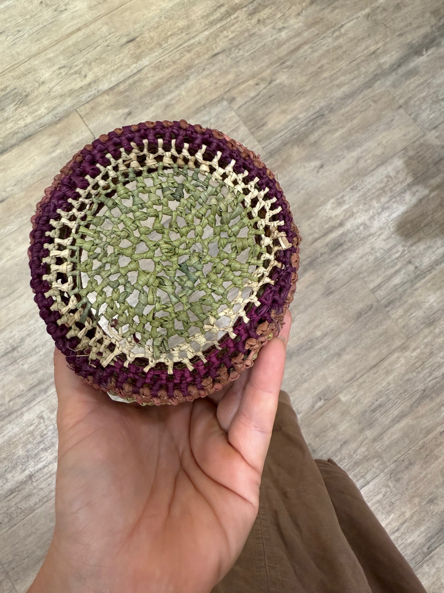 Hand Woven Traditional Basket - Josephine Maralngurra