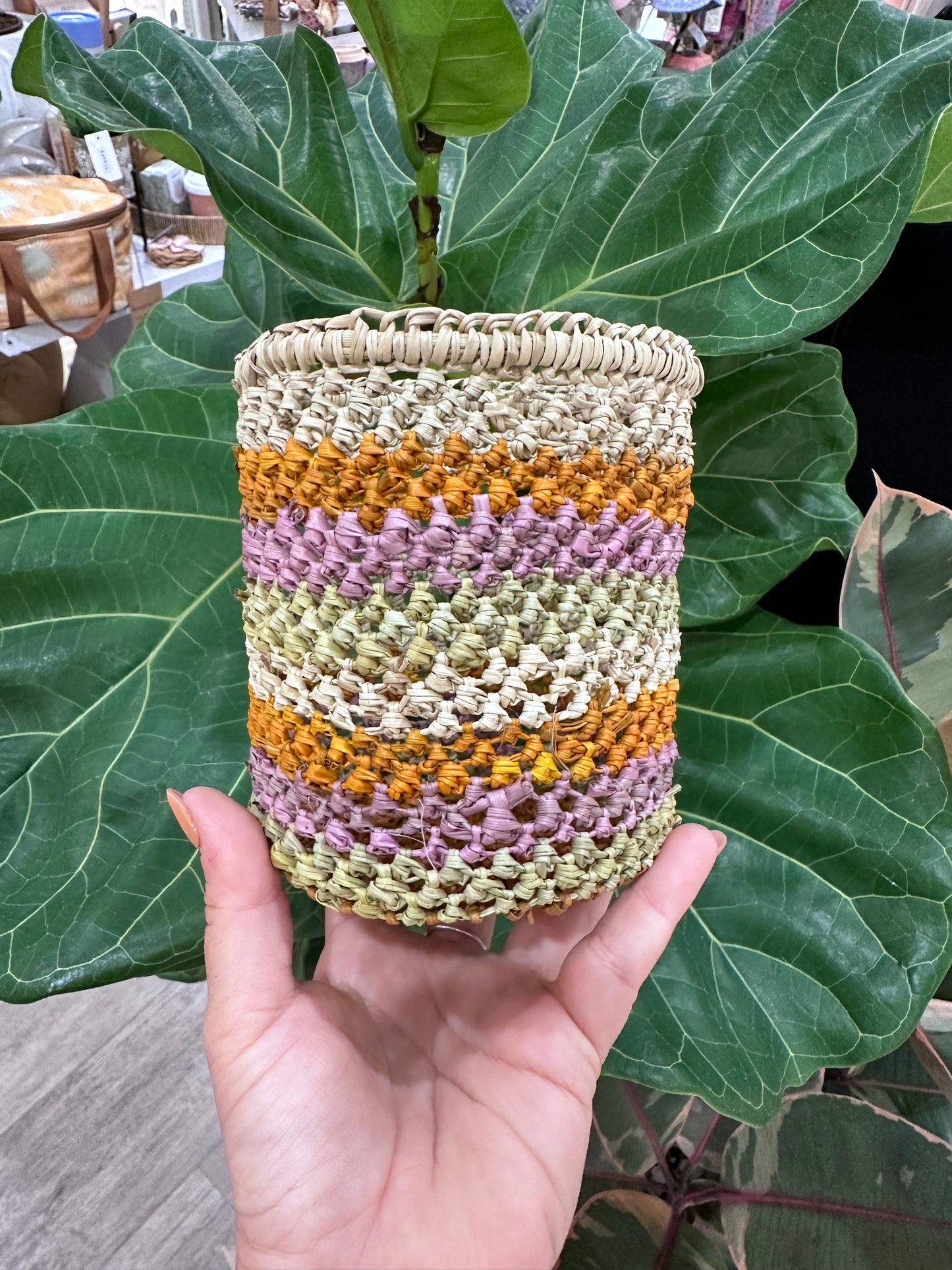 Traditional Hand Woven Pandanus Basket - Dianne Nalorman