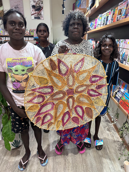 Traditional Hand Woven Pandanus Wall Hang - Robyn Nabegeyo