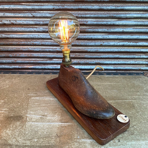 Vintage Shoe Last Lamp