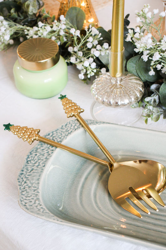 Christmas Salad Server Set 2pc