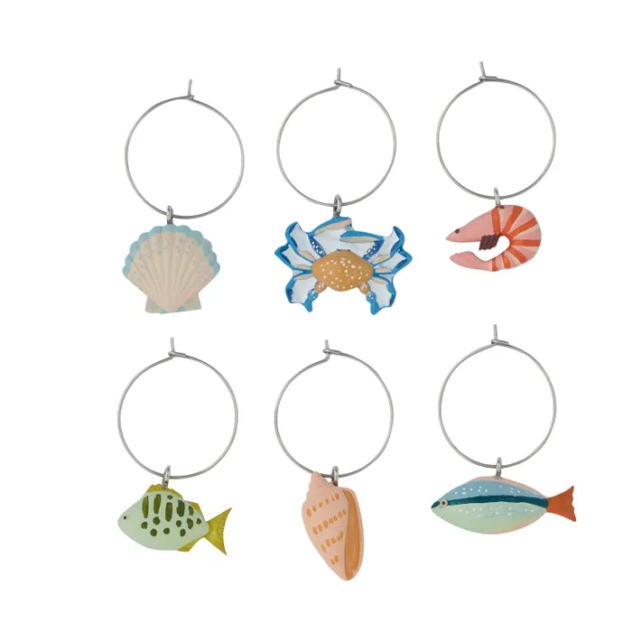 Shack S/6 Resin Wine Charms