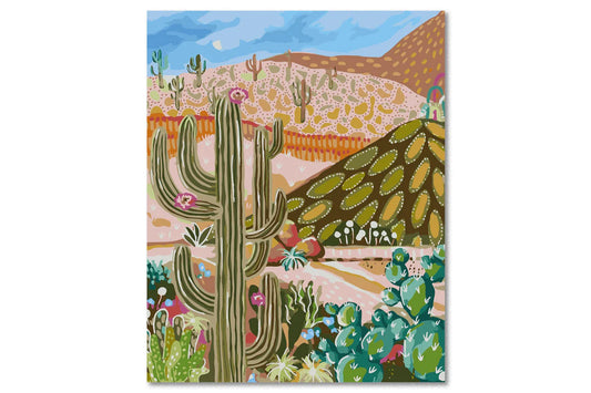 J.O.S Paint By Numbers - Cactus Valley
