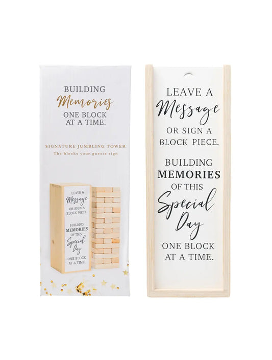 Wedding Signature Jumbling Tower
